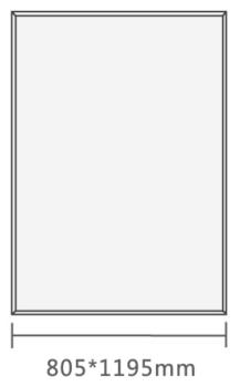 Enilux Infrarot-Heizpanel 960W mit Raumthermostat Skizze